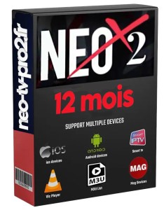 Abonnement IPTV Neox2 Pro TV 12 mois