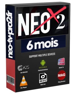 Abonnement IPTV Neox2 Pro TV 6 mois