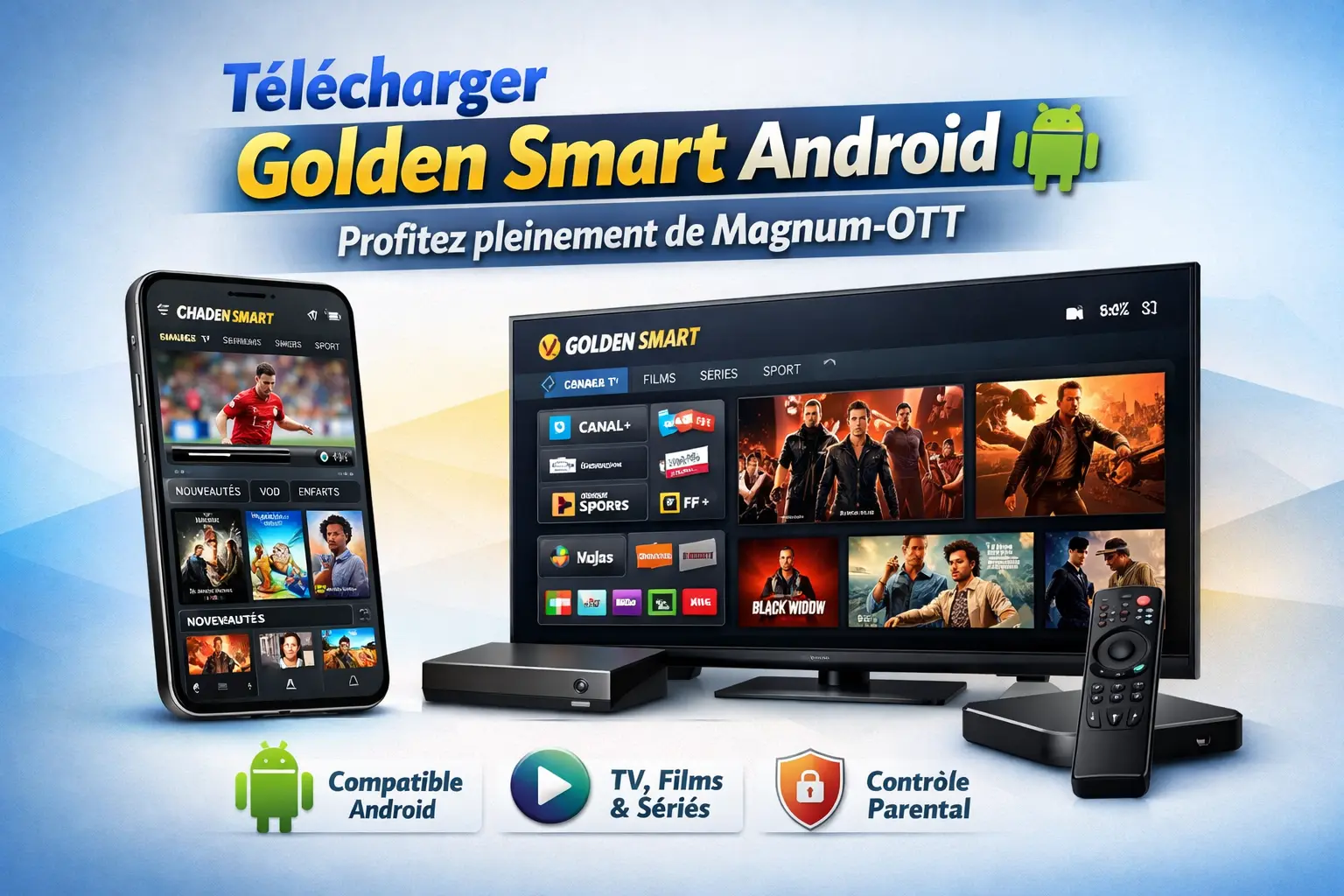 Télécharger Golden Smart Android – Magnum-OTT IPTV sécurisé