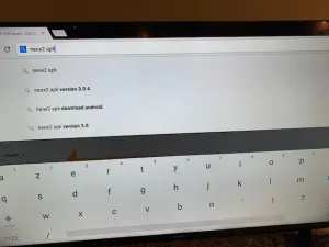 Page d’accueil du navigateur Chrome sur une box Android désinstaller installer Neox2 Android